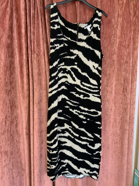  Kleid L Schwarz und Beige