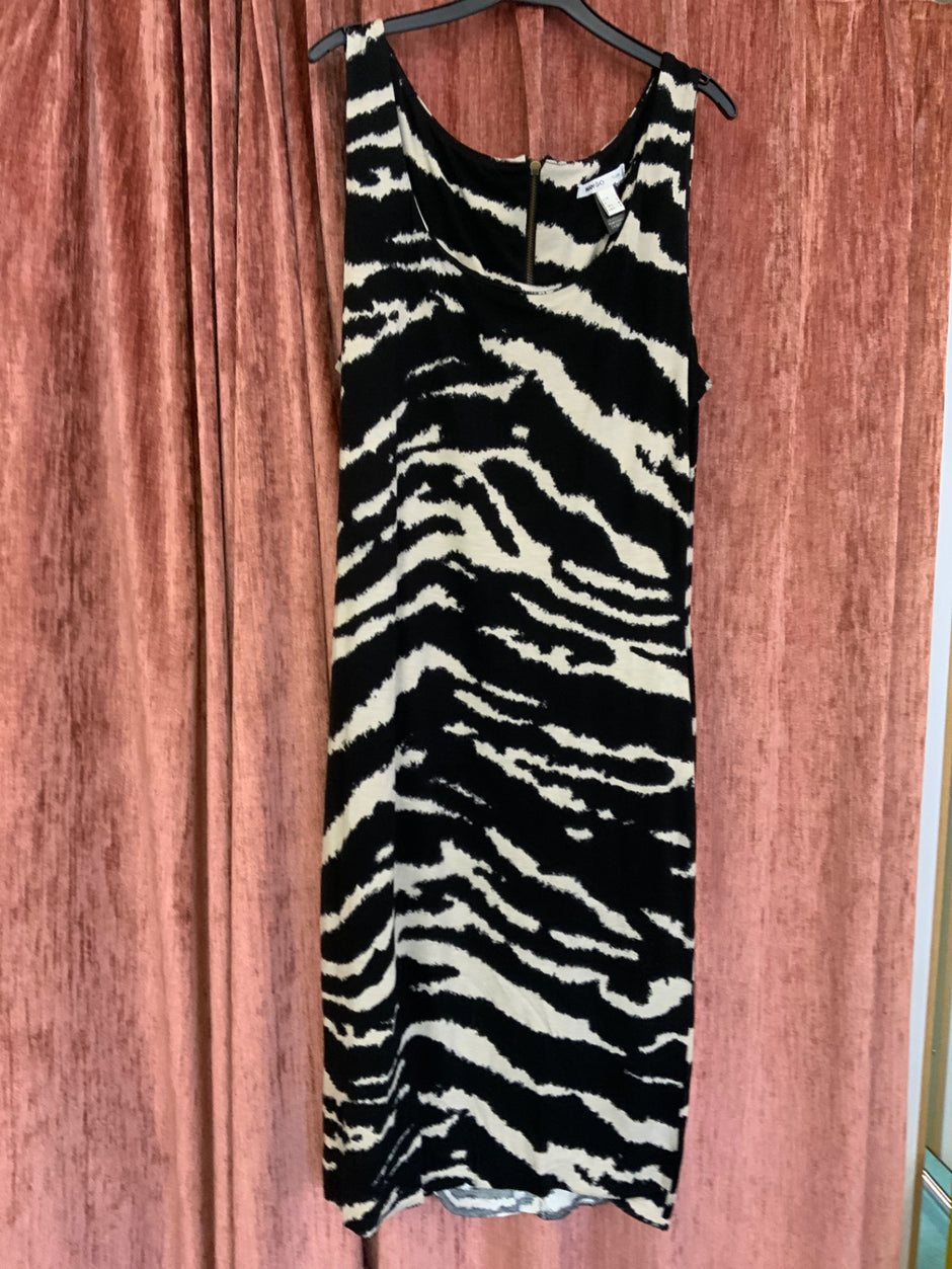  Kleid L Schwarz und Beige