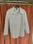 H&M Bluse 42 Blau und Weiß gestreift