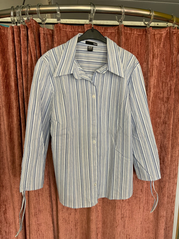 H&M Bluse 42 Blau und Weiß gestreift
