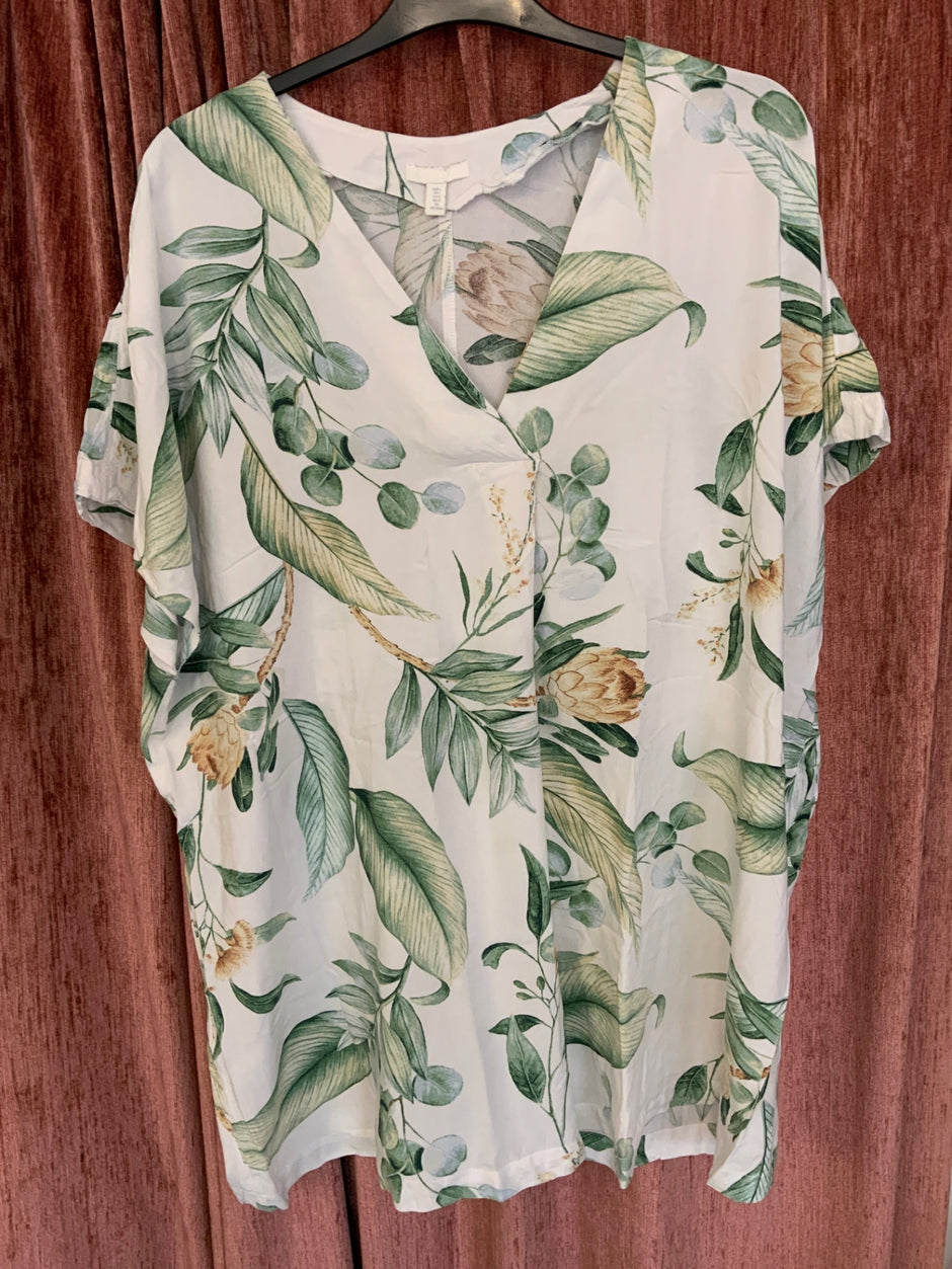 Bluse L Weiß