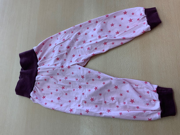 Hose 86/92 Rosa mit lila Akzenten