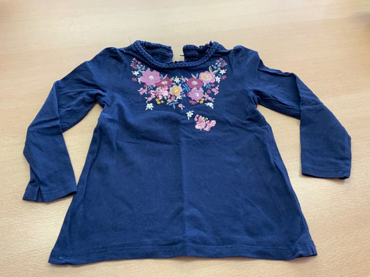 Langarm-T-Shirt 98 Dunkelblau