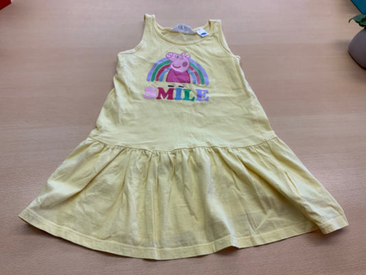 Peppa Pig Kleid 98/104 Gelb