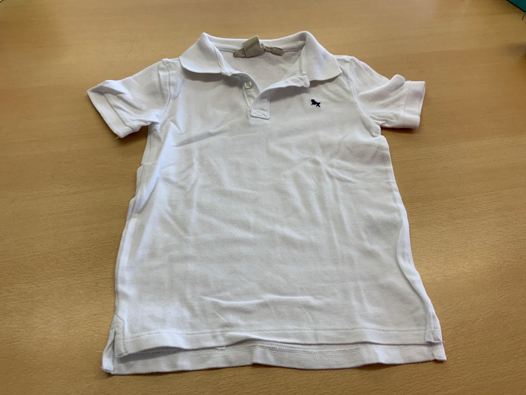 Poloshirt 122/128 Weiß