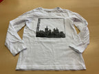 Langarmshirt 122/128 Weiß