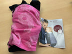 Fräulein Hübsch Babytrage Rosa mit weißen Mustern