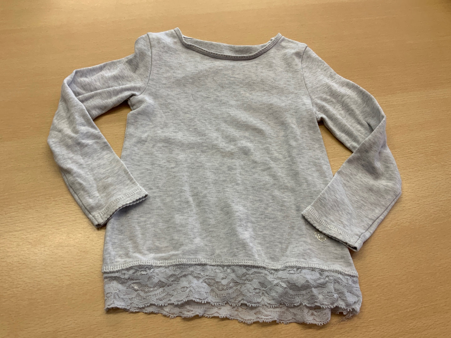 Langarmshirt 104 Hellgrau