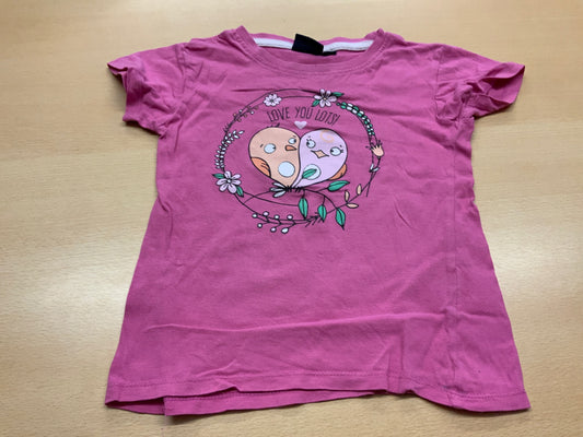  T-Shirt 110/116 Pink