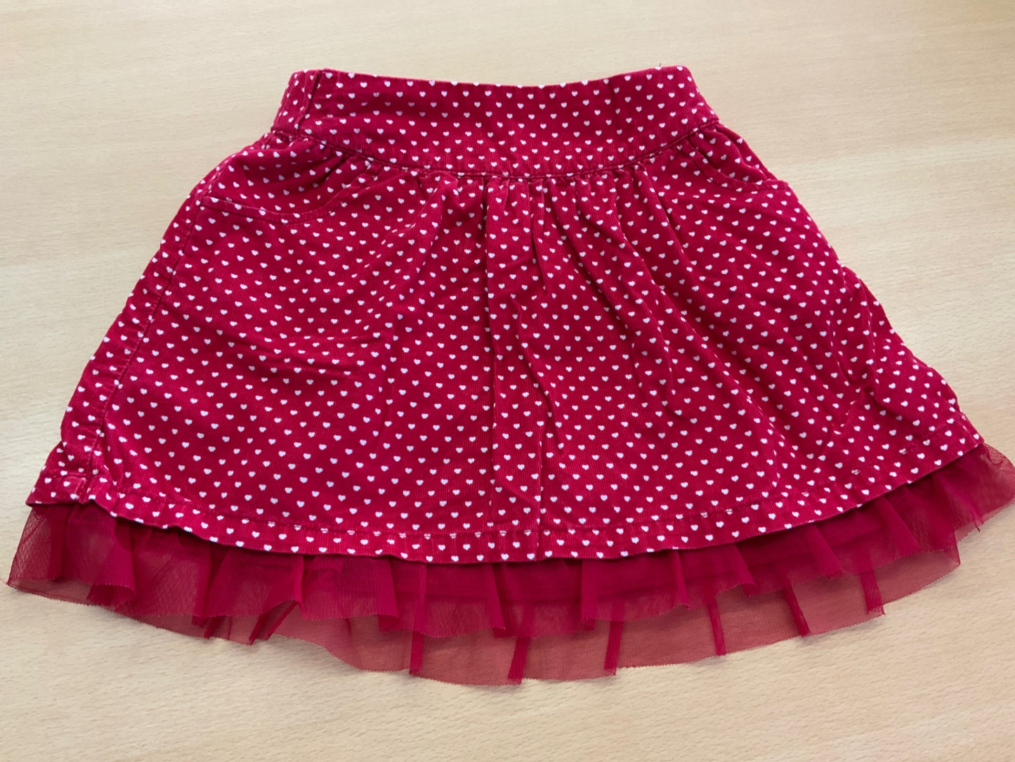 Rock 116 Rot mit weißen Punkten