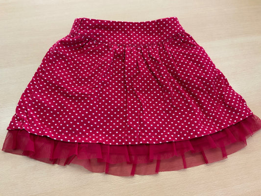 Rock 116 Rot mit weißen Punkten