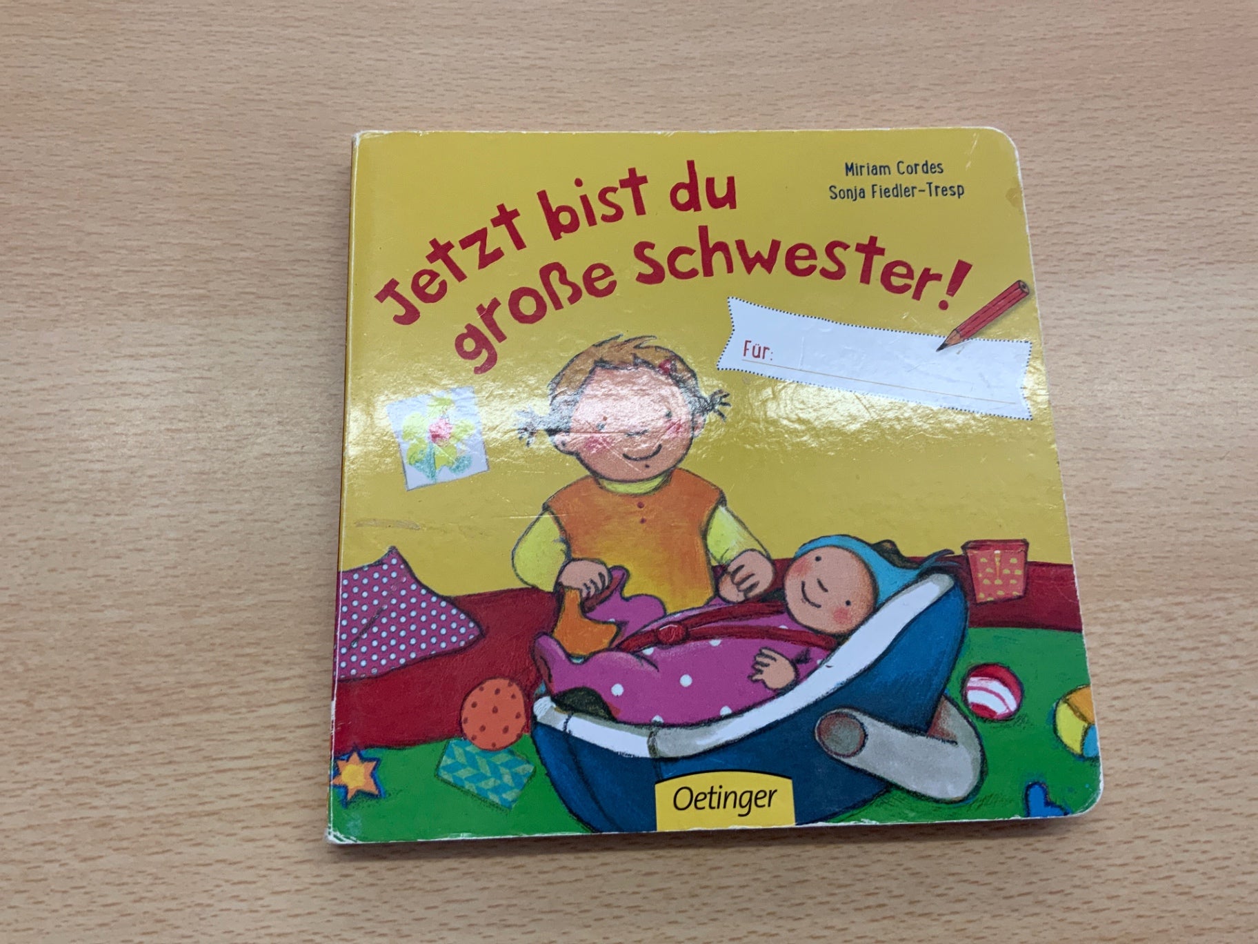 Oetinger Kinderbuch grosse Schwester Gelb, Rot, Blau, Grün, Lila, Weiß, Schwarz