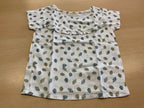 Heritage Kids Bluse 104 Weiß mit grünen und blauen Mustern