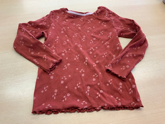 Langarmshirt 128 Rot