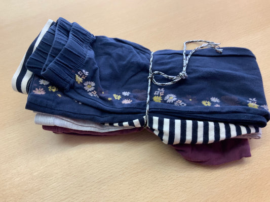 4er-Set Leggins 104/116 Blau, Marine