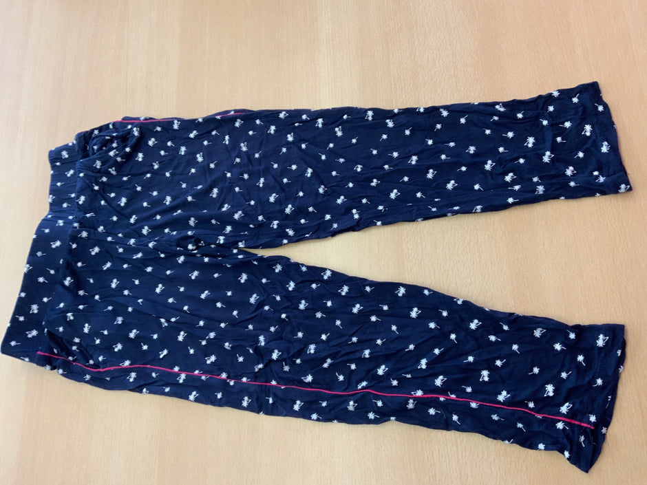 Sommerhose 140 Dunkelblau mit Weiß