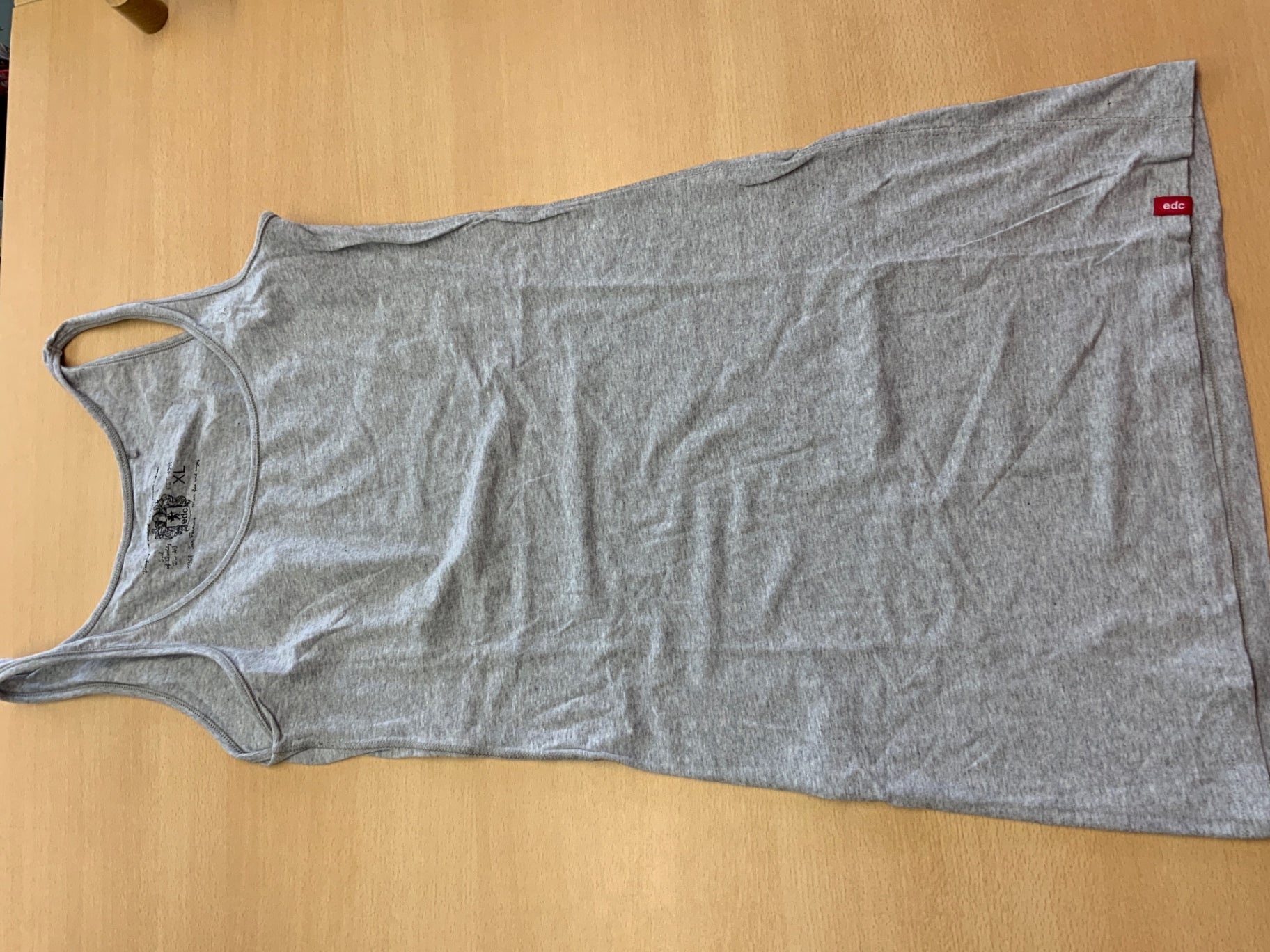 edc Ärmelloses Kleid XL Grau