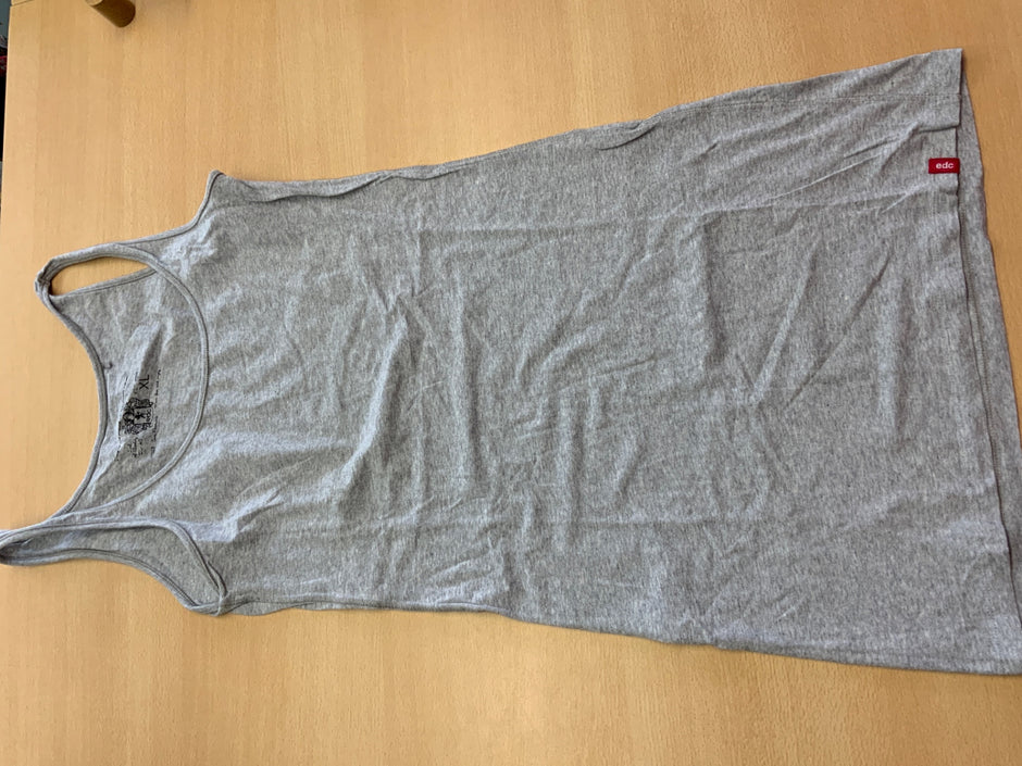 edc Ärmelloses Kleid XL Grau
