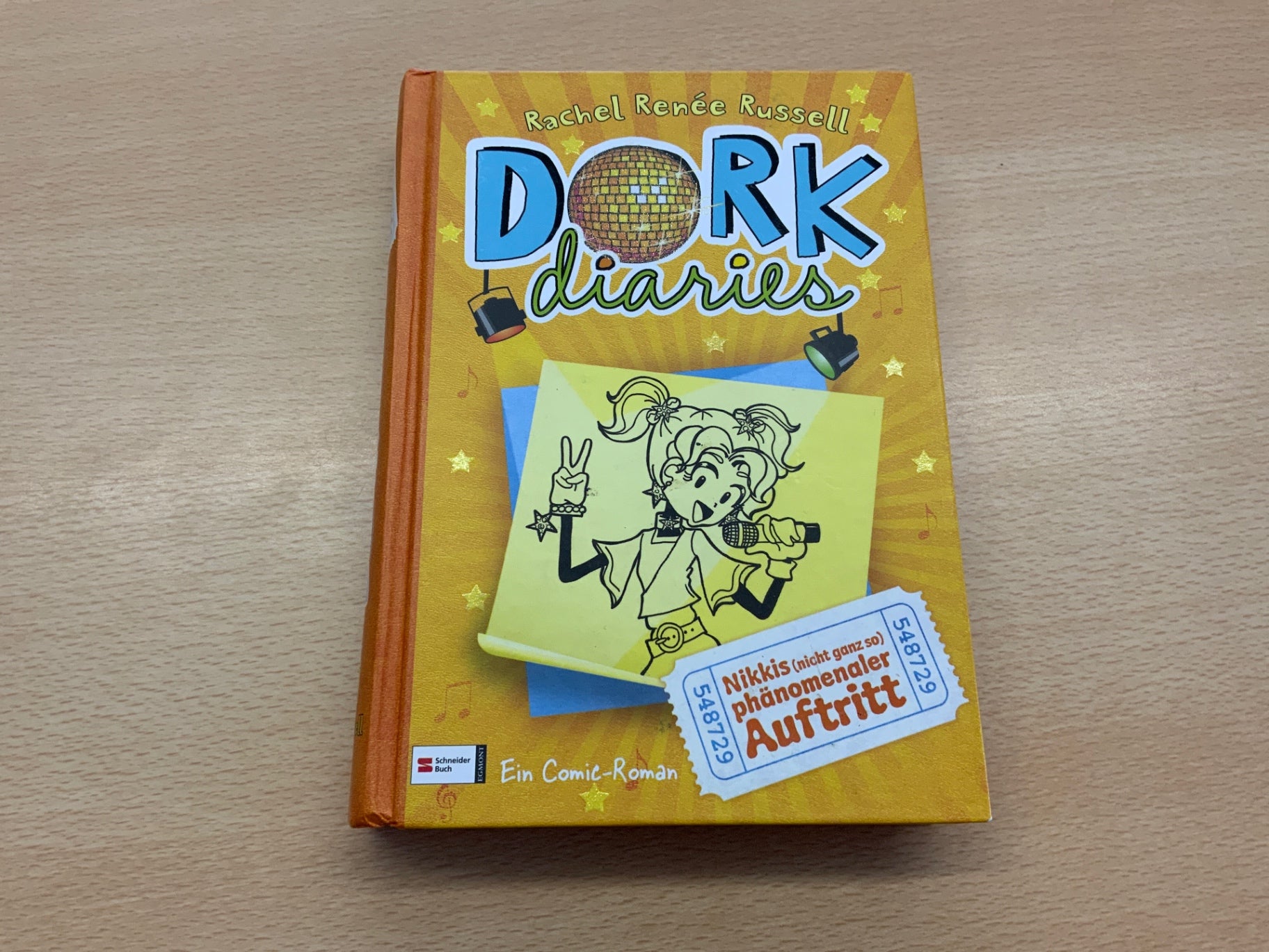 Schneider Buch Buch Dork diaries Gelb