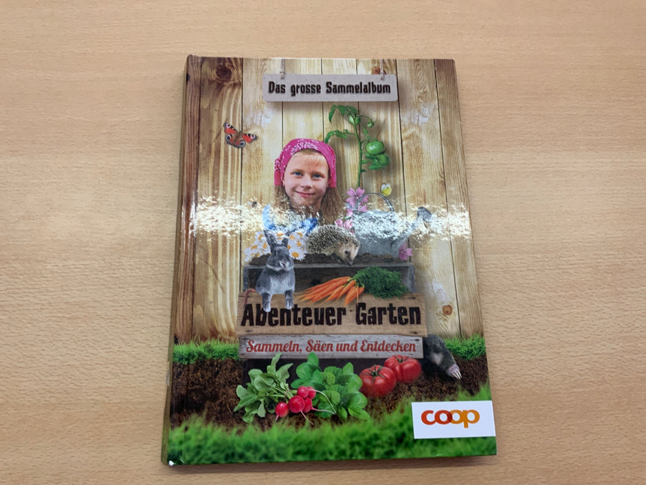 Coop Buch Abenteuer Garten Bunt