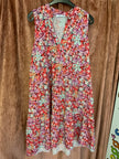 Hailys Ärmloses Kleid XS Bunt mit rotem, pinkem, lila, orange, creme und schwarz
