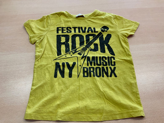 T-Shirt 104/110 Gelb