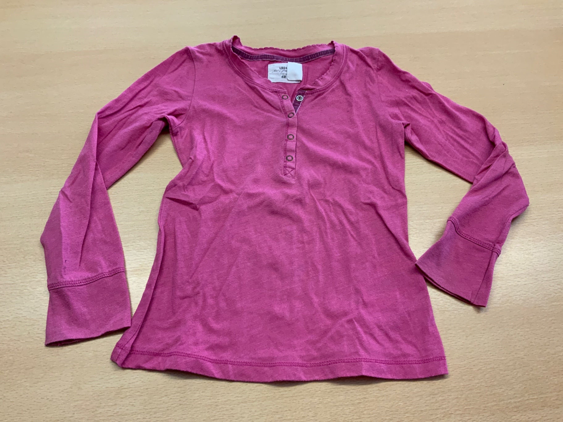 H&M Langarmshirt 110/116 Pink