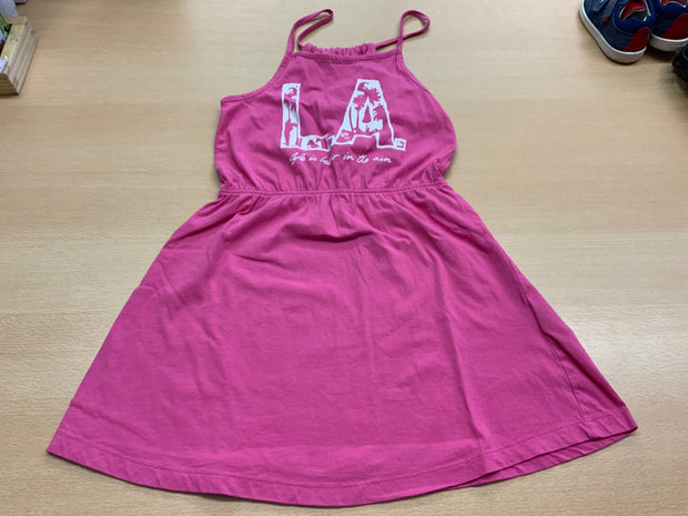 Ärmelloses Kleid 122/128 Pink