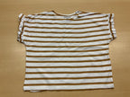 Manor T-Shirt 110/116 Beige und Weiß gestreift