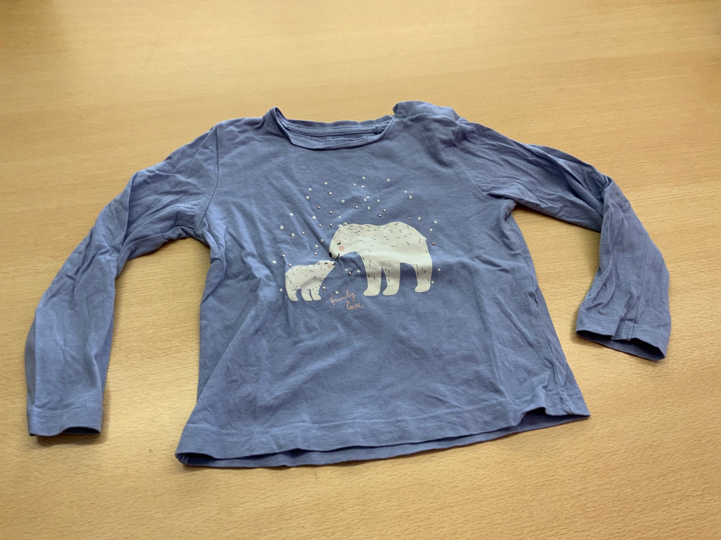 Langarmshirt 104 Blau