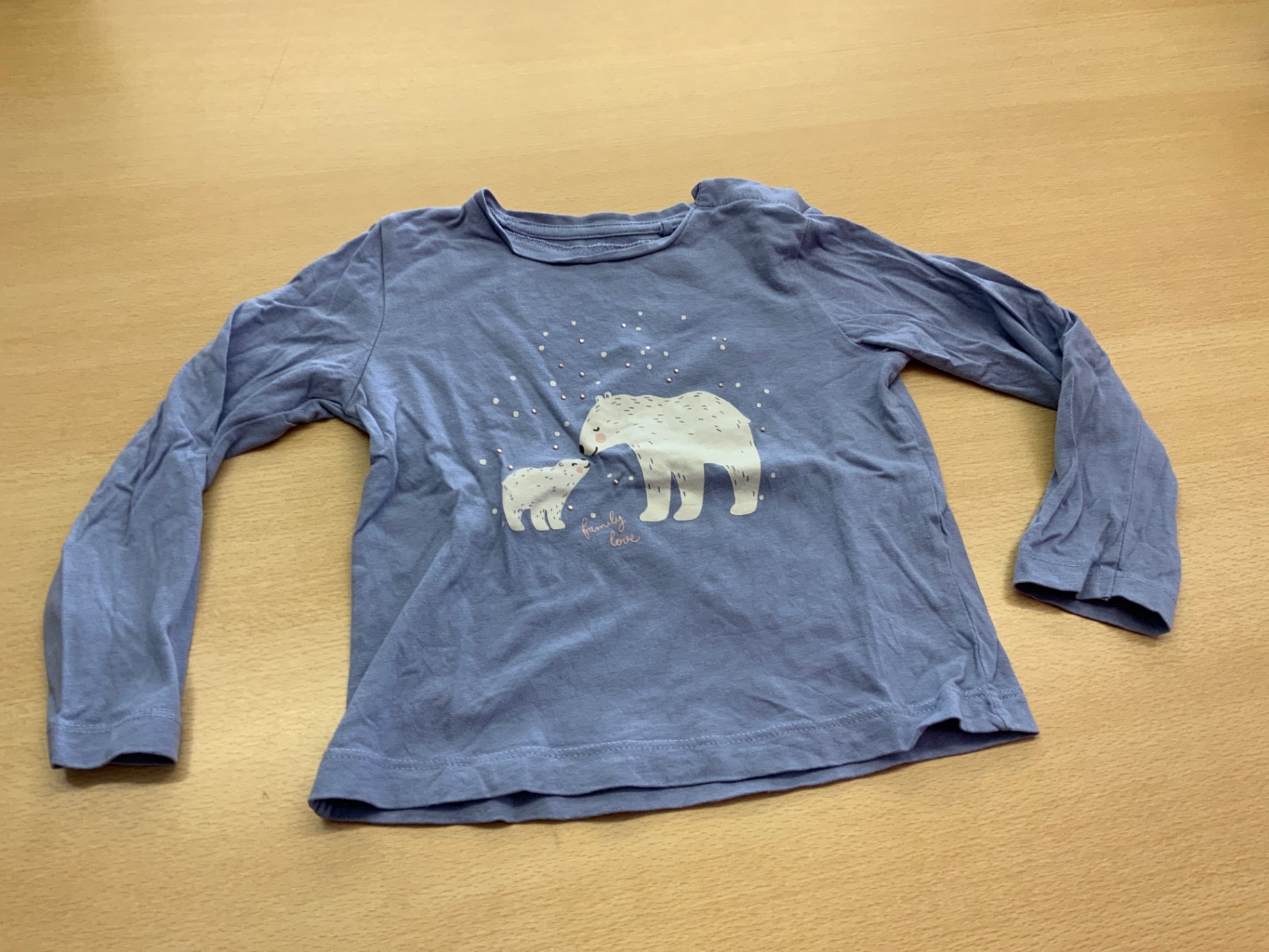 Langarmshirt 104 Blau