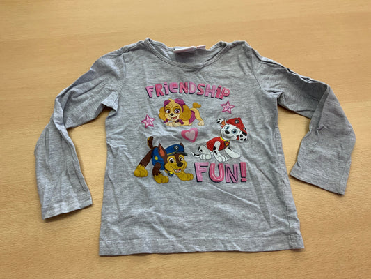 Langarmshirt 98/104 Grau