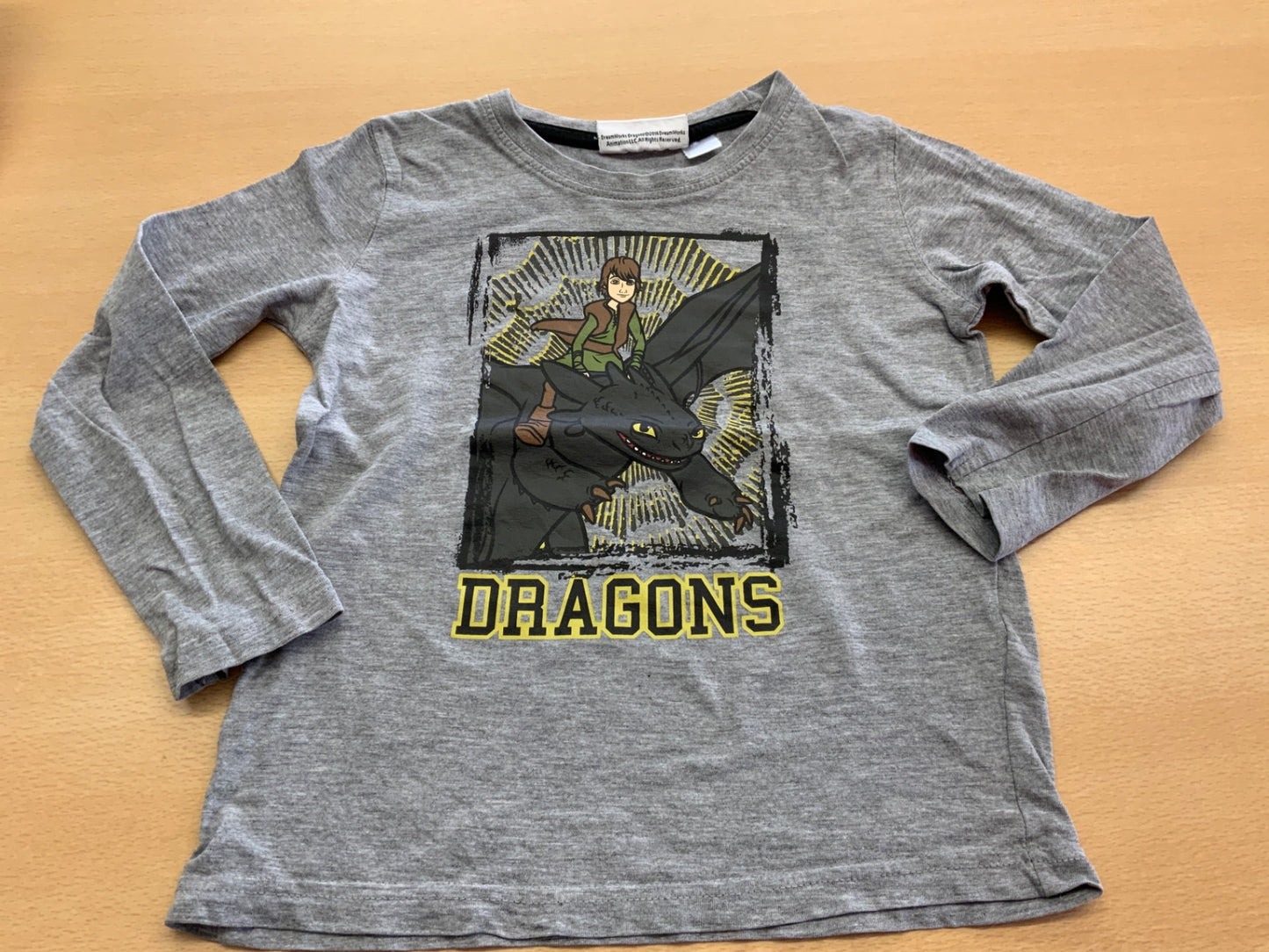 Langarmshirt 110/116 Grau