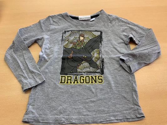 Langarmshirt 110/116 Grau