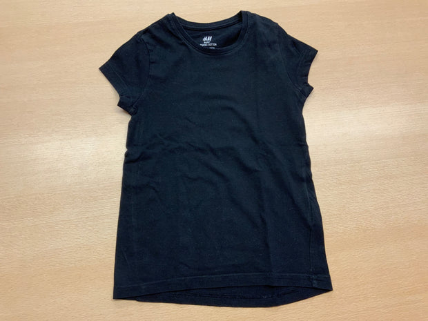H&M T-Shirt 110/116 Schwarz