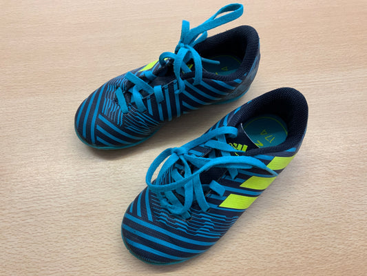Adidas Sportschuhe 28 Blau und Neon-Gelb