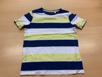 T-Shirt 128 Blau, Weiß, Hellgelb