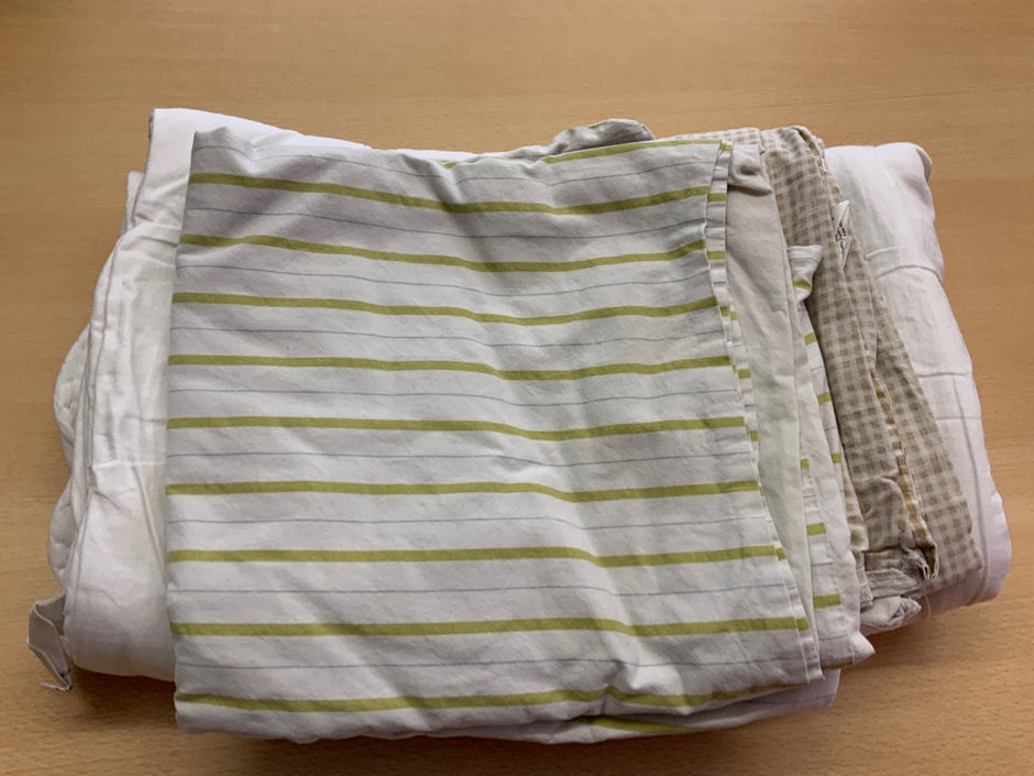 Kinderduvet mit Bezügen 80/100 Beige, Weiß, Grün