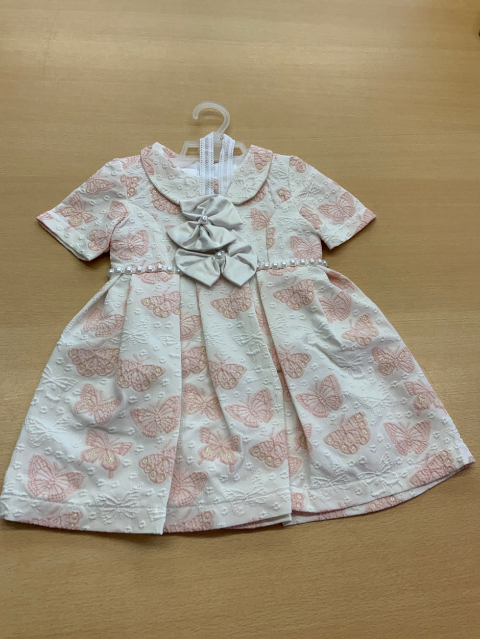 Taufkleid 74 Weiß und Rosa