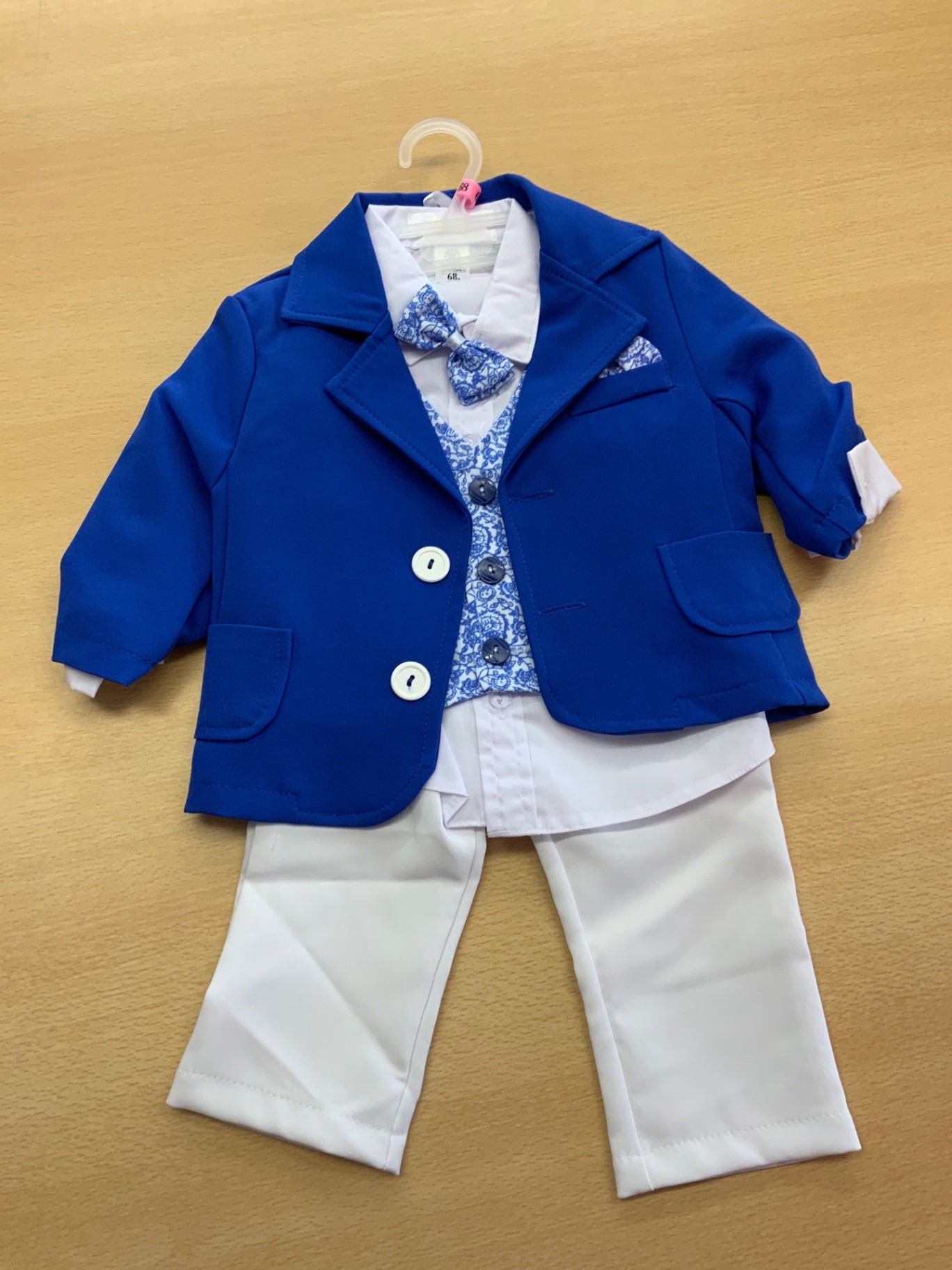 Taufanzug 68 Blau und Weiß