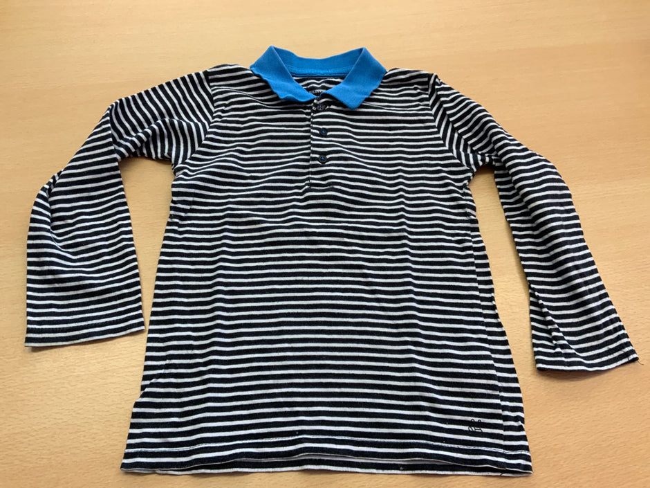 Poloshirt 110 Schwarz, Weiß, Blau