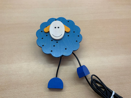  Lampe Blau, Weiß, Orange, Schwarz