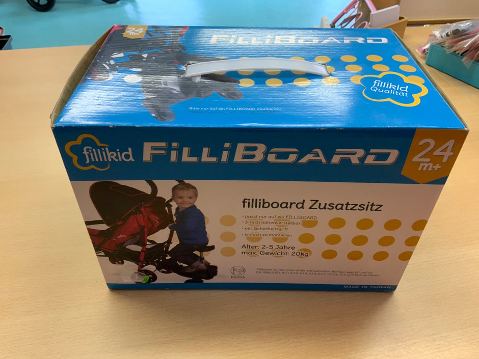 Fillikid Zusatzsitz für Kinderwagen Rot und Schwarz