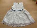 Kleid 104/110 Weiß
