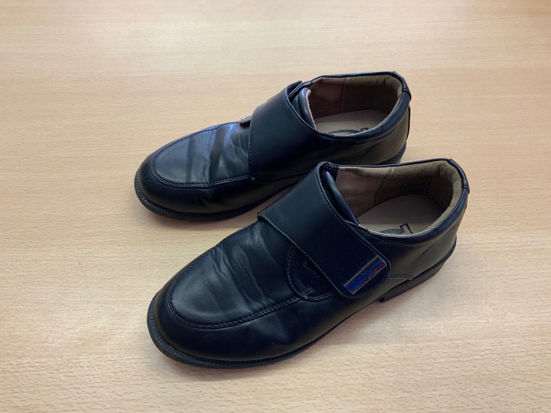 Lederschuhe 34 Schwarz