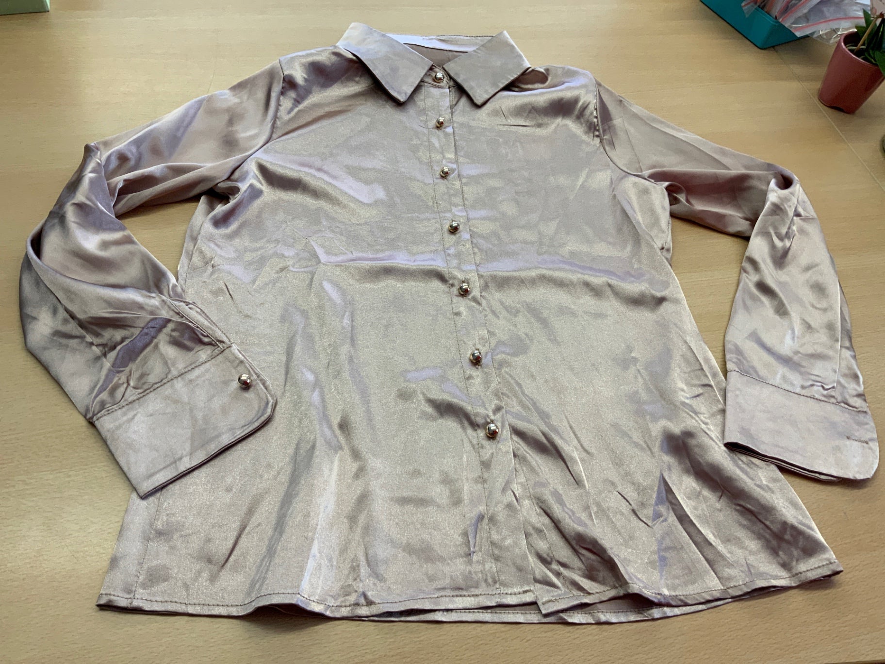 Bluse S Beige