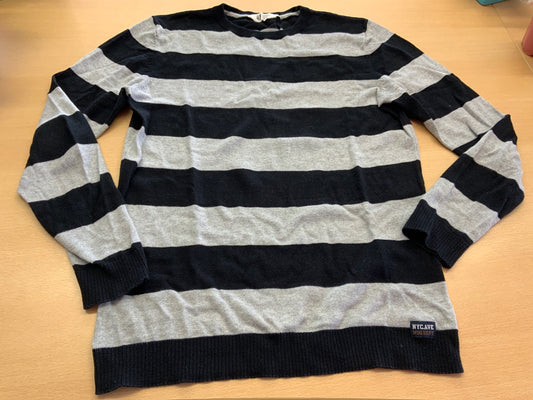 NYC.AVE Pullover 170 Grau und Schwarz