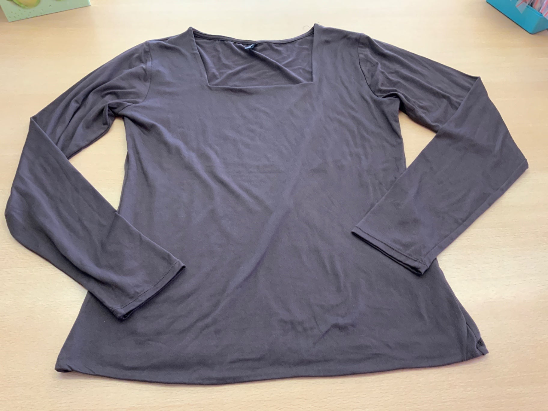  Langarmshirt L Braun