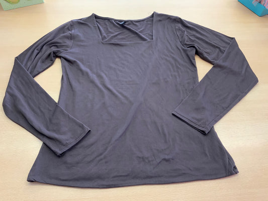  Langarmshirt L Braun