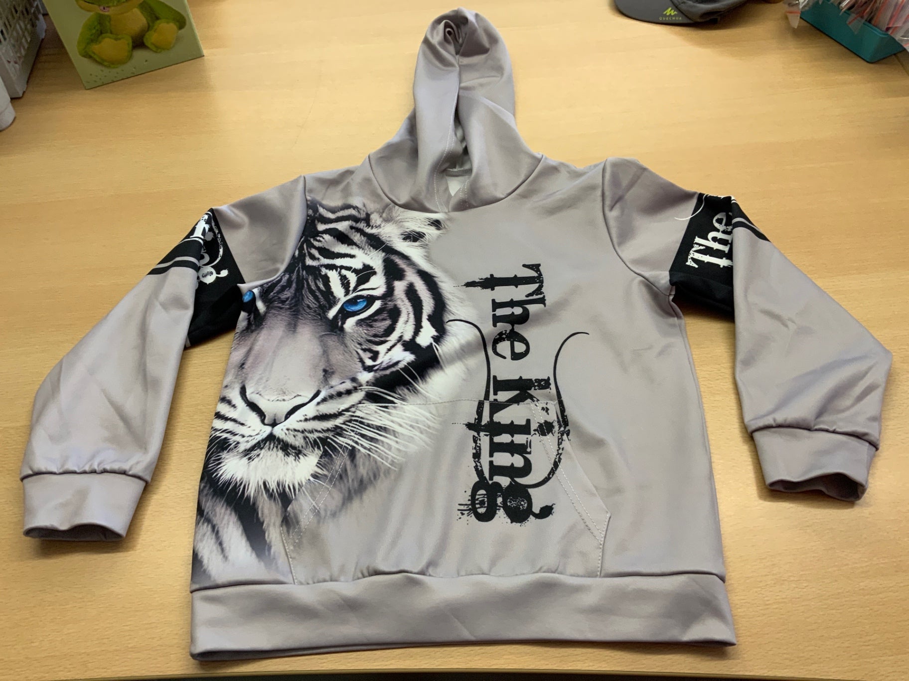 Hoodie 122/128 Grau